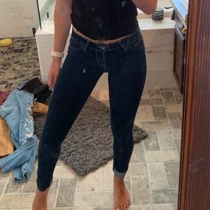 Dark blue skinny jeans
